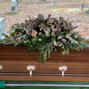 English Garden Casket Spray