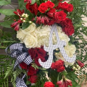 Roll Tide Funeral Spray