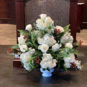 White altar floral